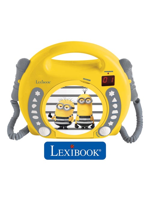 Lettore CD portatile dei Minions con 2 microfoni Sing Along - Kiabi