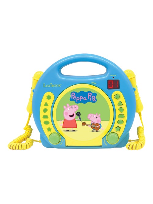 Lettore CD portatile di Peppa Pig con 2 microfoni Sing Along - Kiabi