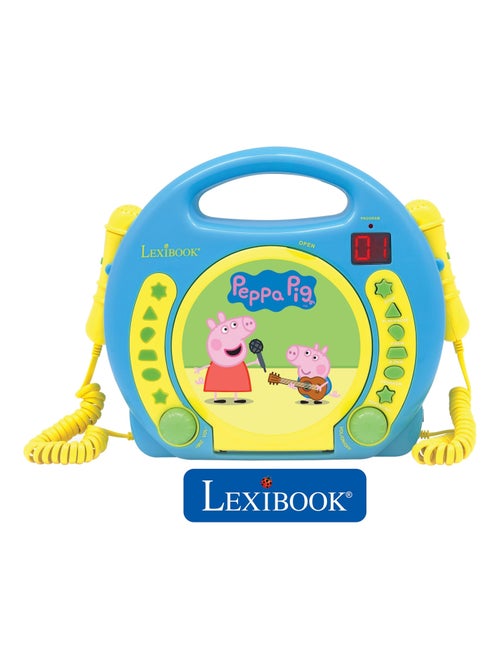 Lettore CD portatile di Peppa Pig con 2 microfoni Sing Along - Kiabi