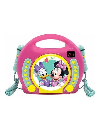Lettore CD portatile Disney Minnie con 2 microfoni Sing Along