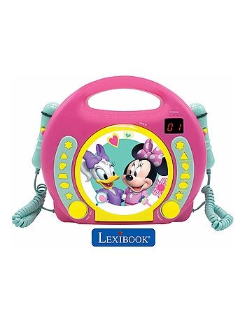Lettore CD portatile Disney Minnie con 2 microfoni Sing Along
