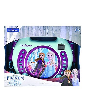 Lettore CD portatile Frozen con 2 microfoni Sing Along