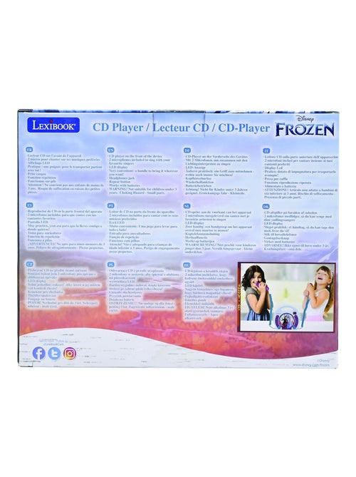 Lettore CD portatile Frozen con 2 microfoni Sing Along - Kiabi