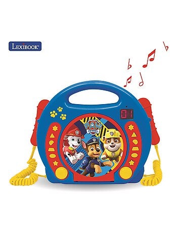 Lettore CD portatile Paw Patrol con 2 microfoni Sing Along