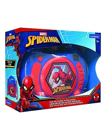 Lettore CD portatile SpiderMan con 2 microfoni Sing Along