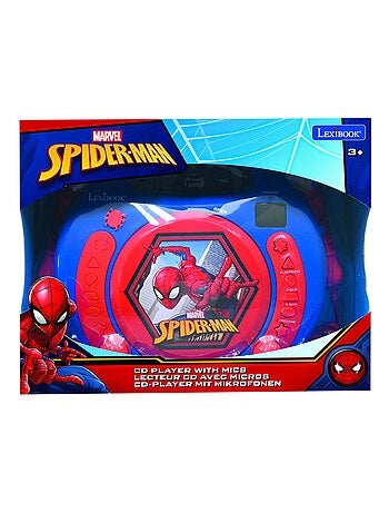 Lettore CD portatile SpiderMan con 2 microfoni Sing Along
