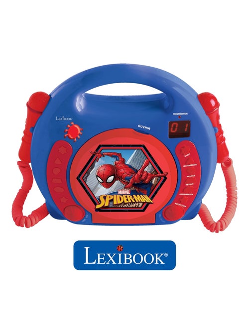 Lettore CD portatile SpiderMan con 2 microfoni Sing Along - Kiabi