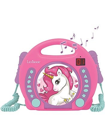 Lettore CD portatile Unicorn con 2 microfoni Sing Along