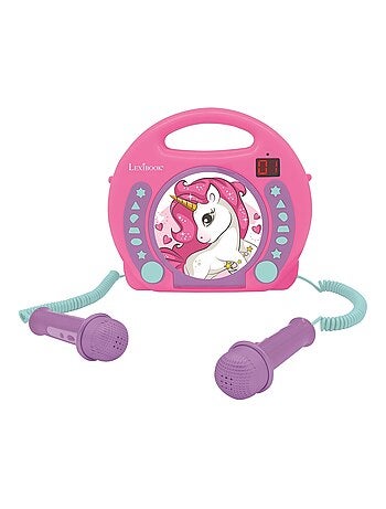 Lettore CD portatile Unicorn con 2 microfoni Sing Along
