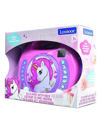 Lettore CD portatile Unicorn con 2 microfoni Sing Along