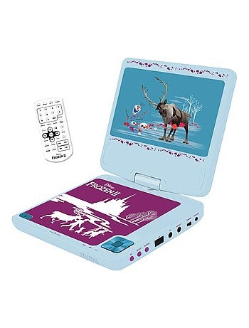 Lettore DVD portatile Frozen con schermo rotante da 7, porta USB e auricolari