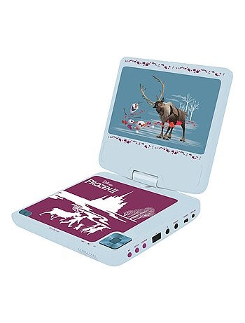 Lettore DVD portatile Frozen con schermo rotante da 7, porta USB e auricolari