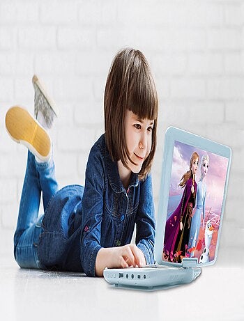 Lettore DVD portatile Frozen con schermo rotante da 7, porta USB e auricolari