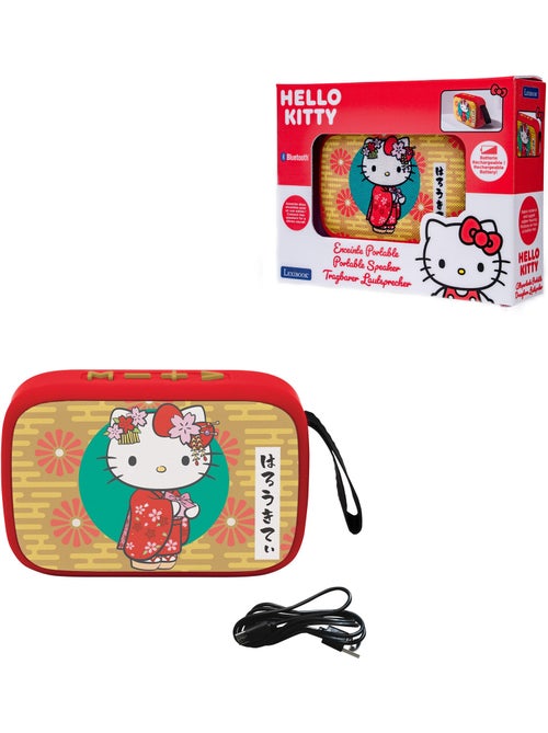 Lexibook, hello kitty, altoparlante bluetooth, finitura in tessuto, giallo, bt018hk - Kiabi Lexibook, hello kitty, altoparlante bluetooth, finitura in tessuto, giallo, bt018hk - Kiabi