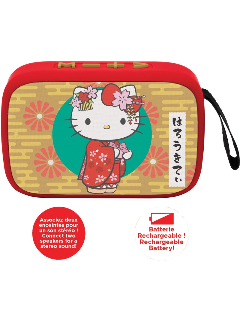 Lexibook, hello kitty, altoparlante bluetooth, finitura in tessuto, giallo, bt018hk Rosso - Kiabi