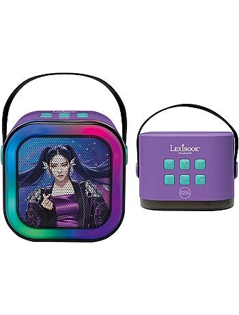 Lexibook, k-pop academy, altoparlante karaoke, 2 microfoni, viola, btc020kpz