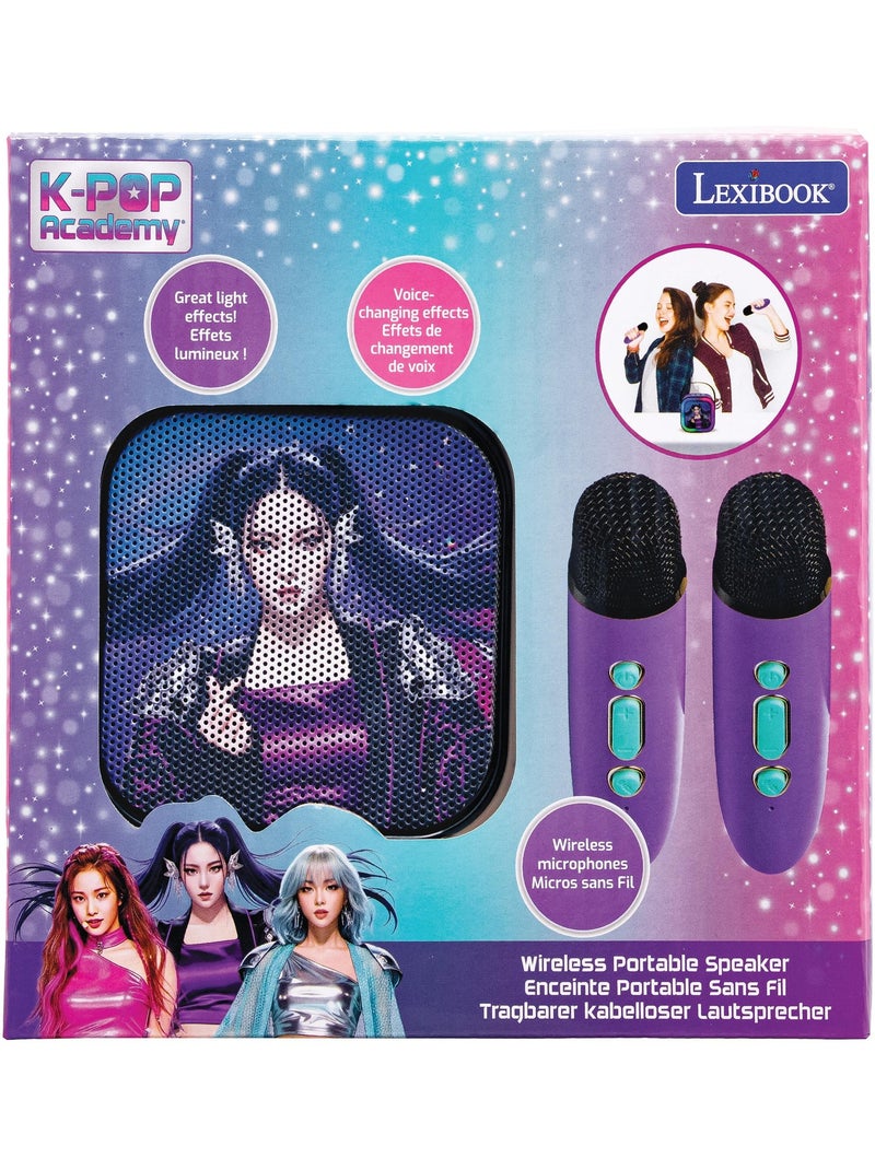 Lexibook, k-pop academy, altoparlante karaoke, 2 microfoni, viola, btc020kpz Viola - Kiabi