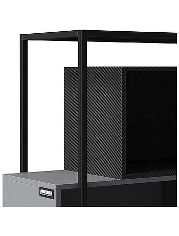 Libreria a 4 vani aperti – struttura metallica "Roba" – Minecraft