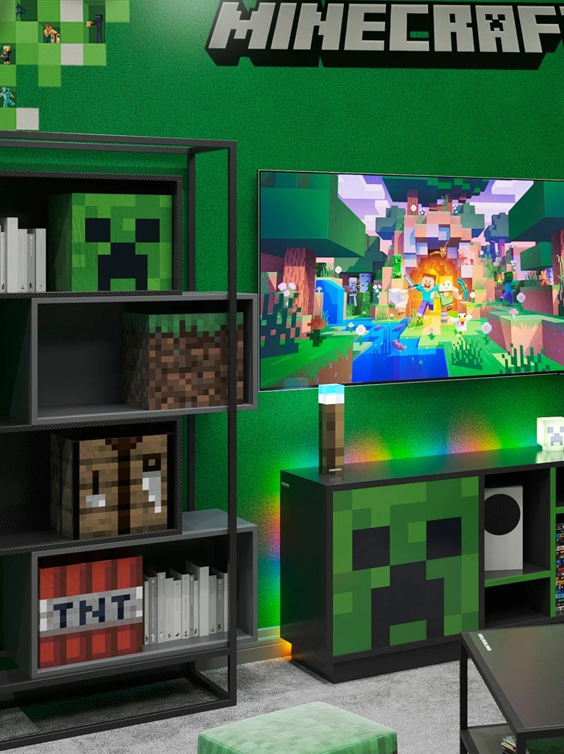 Libreria a 4 vani aperti – struttura metallica "Roba" – Minecraft Grigio - Kiabi