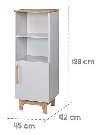Libreria per bambini 1 anta 2 vani "Roba Caro