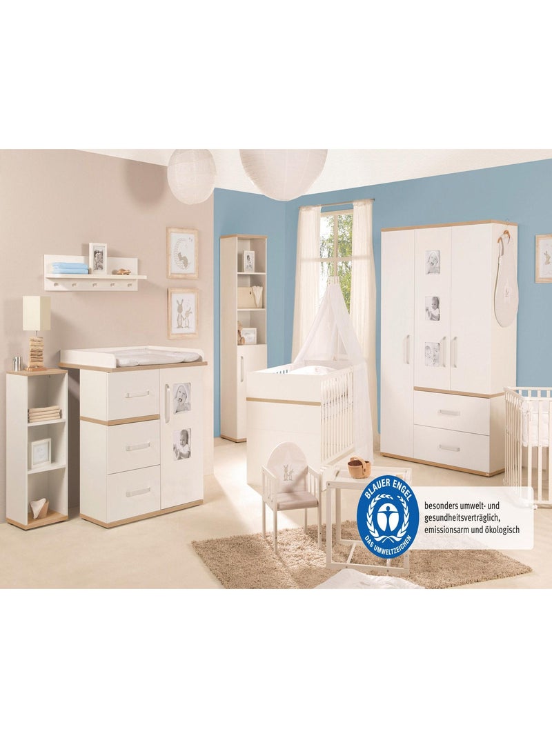 Libreria per bambini a colonna con anta e 3 vani "Roba Pia" Bianco - Kiabi