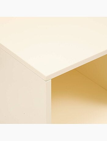Libreria per bambini bouli 2 ante 4 contenitori beige 60x30x94,5 cm