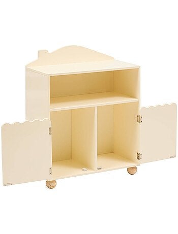 Libreria per bambini bouli 2 ante beige 60x30x75,5 cm