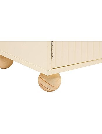 Libreria per bambini bouli 2 ante beige 60x30x75,5 cm
