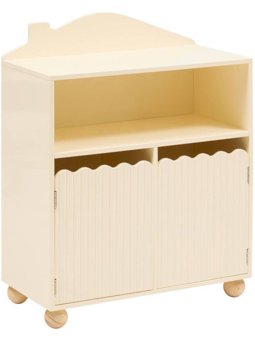 Libreria per bambini bouli 2 ante beige 60x30x75,5 cm - Kiabi