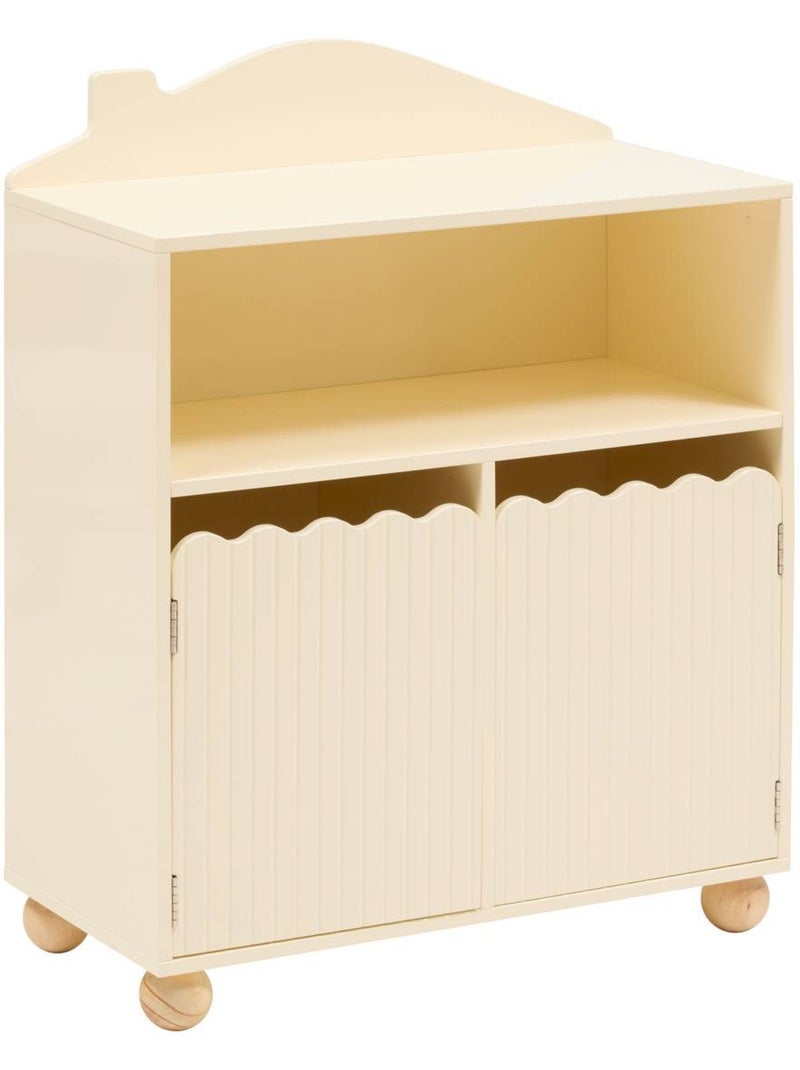 Libreria per bambini bouli 2 ante beige 60x30x75,5 cm Beige - Kiabi