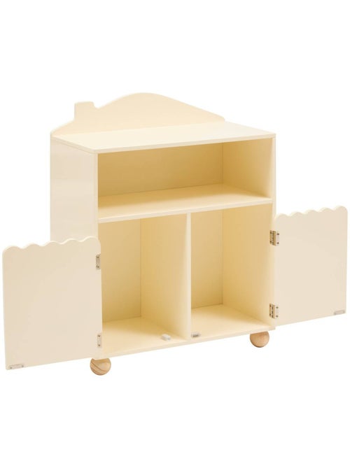 Libreria per bambini bouli 2 ante beige 60x30x75,5 cm - Kiabi