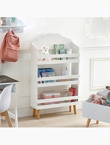 Libreria per bambini douceur bianco nuvola h100cm