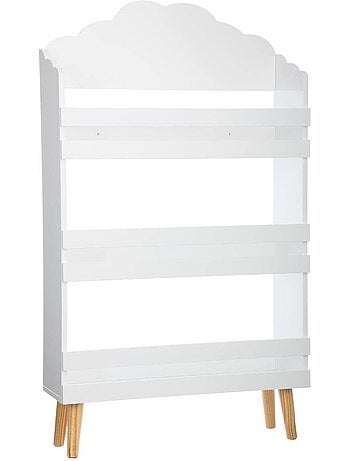 Libreria per bambini douceur bianco nuvola h100cm