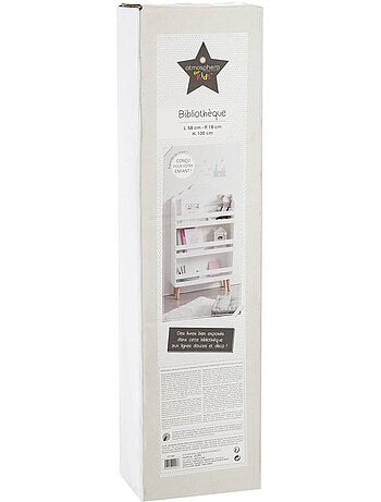 Libreria per bambini douceur bianco nuvola h100cm