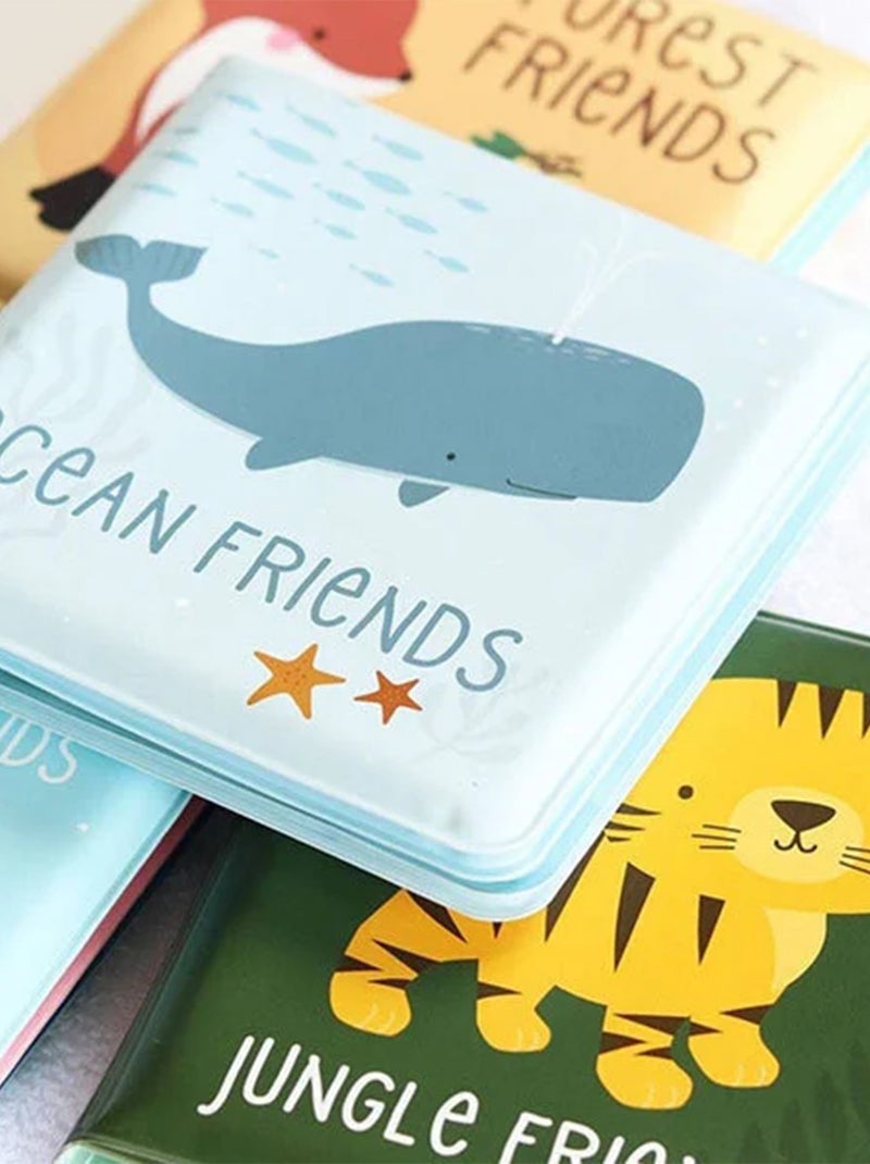 Libro da bagno per bambini, gli amici dell'oceano | A Little Lovely Company Blu - Kiabi