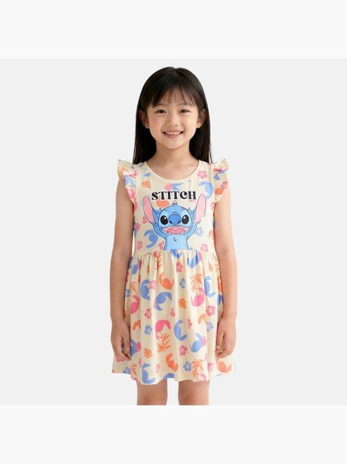Lilo & stitch - abito a fantasia senza maniche, con scollo rotondo e volant - Kiabi Lilo & stitch - abito a fantasia senza maniche, con scollo rotondo e volant - Kiabi