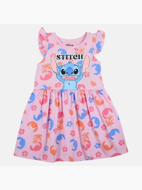 Lilo & stitch - abito a fantasia senza maniche, con scollo rotondo e volant - Kiabi Lilo & stitch - abito a fantasia senza maniche, con scollo rotondo e volant - Kiabi