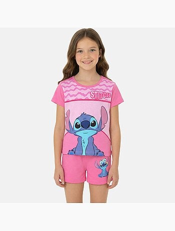 Lilo & Stitch - Completo bambina Stitch T-shirt a maniche corte e pantaloncini