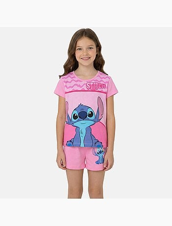 Lilo & Stitch - Completo bambina Stitch T-shirt a maniche corte e pantaloncini