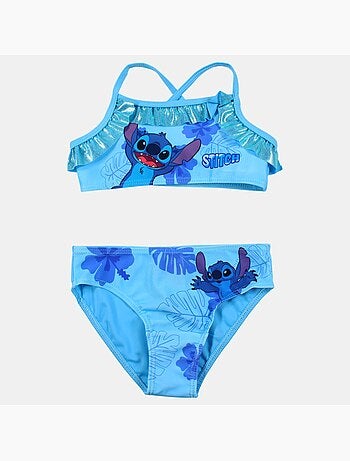 Lilo & Stitch - Completo da bagno bambina Stitch composto da top e gonna da bagno