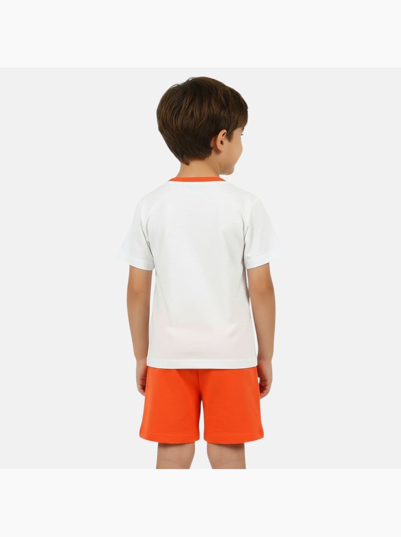 Lilo & Stitch - Completo t shirt e pantaloncino bambino Arancione - Kiabi