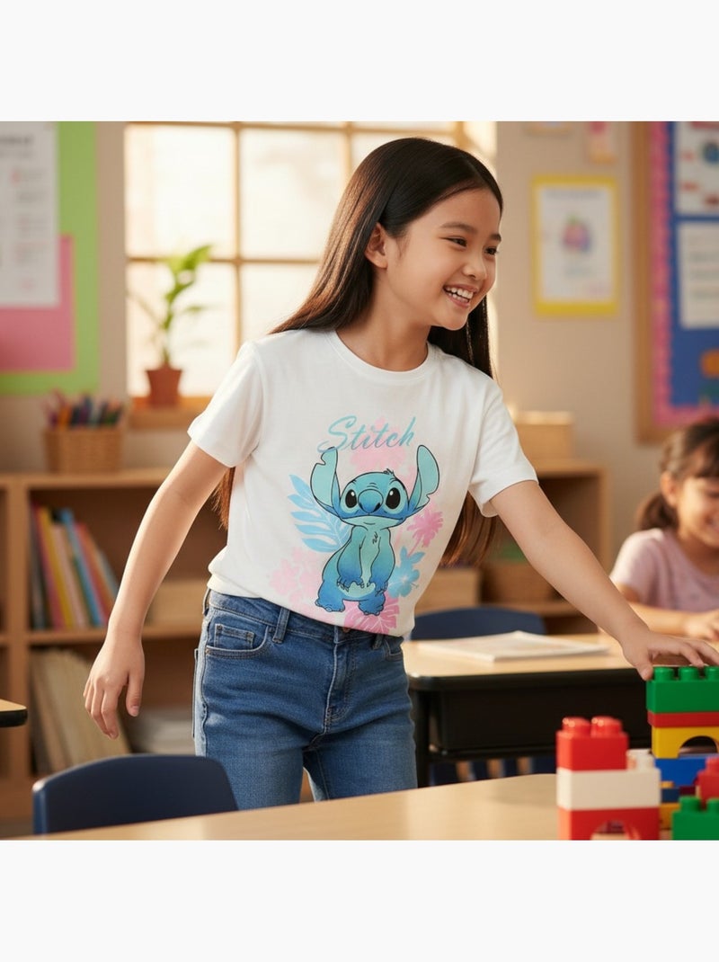 Lilo & Stitch - T shirt bambina Bianco - Kiabi