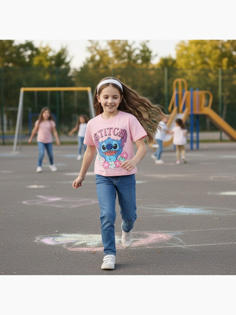 Lilo & Stitch - T shirt bambina Rosa - Kiabi