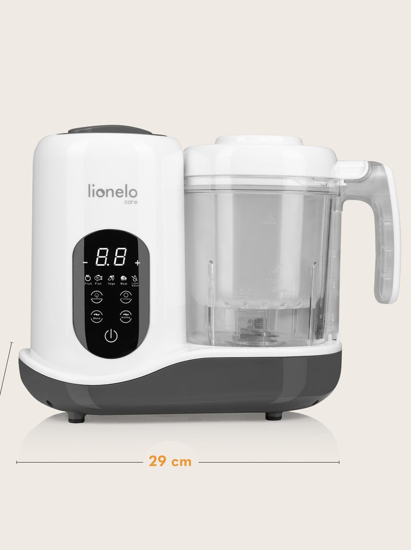 LIONELO 5 in 1 Baby Food Maker - Frullatore - Vaporiera - Scaldabiberon - Sterilizzatore Bianco - Kiabi