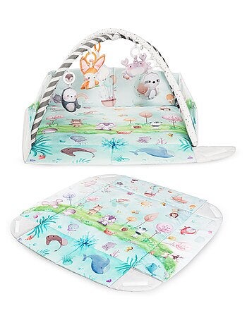 LIONELO Anika Tappetino da gioco per bambini 2 in 1 - Box - Lavabile - Giocattoli interattivi