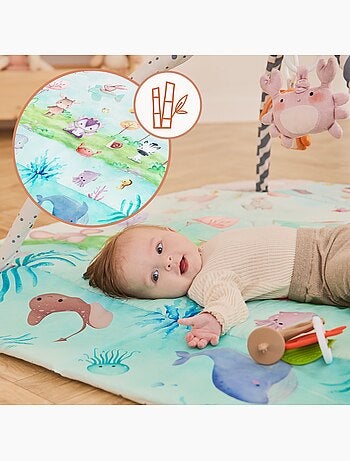 LIONELO Anika Tappetino da gioco per bambini 2 in 1 - Box - Lavabile - Giocattoli interattivi