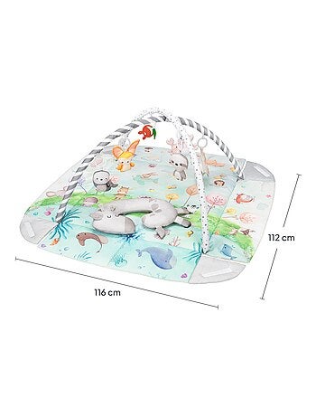 LIONELO Anika Tappetino da gioco per bambini 2 in 1 - Box - Lavabile - Giocattoli interattivi