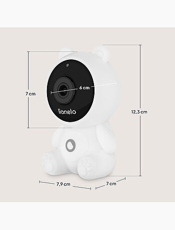 Lionelo babyline 2.0 baby monitor video - wifi - audio bidirezionale - visione notturna -ninne nanne