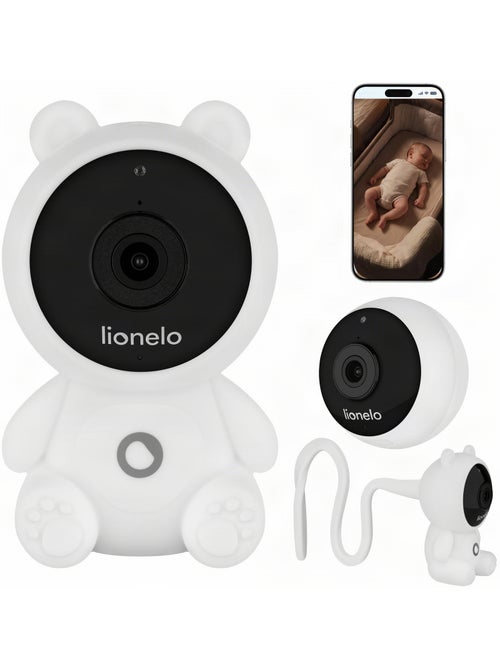 Lionelo babyline 2.0 baby monitor video - wifi - audio bidirezionale - visione notturna -ninne nanne - Kiabi Lionelo babyline 2.0 baby monitor video - wifi - audio bidirezionale - visione notturna -ninne nanne - Kiabi