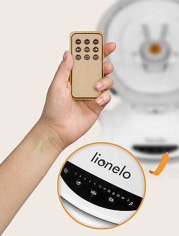 LIONELO Bella 360° Altalena elettrica - Leggera - 12 melodie - 6 modalità - Telecomando